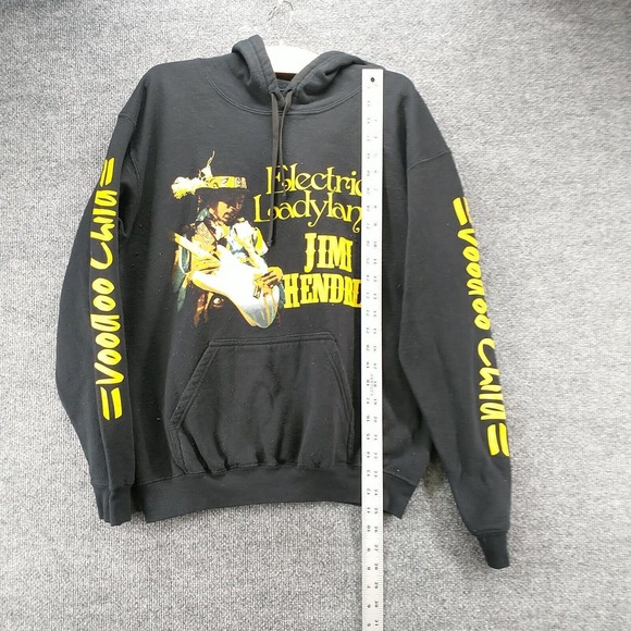 Authentic Hendrix Men's Jimi Hendrix Graphic Hoodie Black M Electric Ladyland - Picture 10 of 12